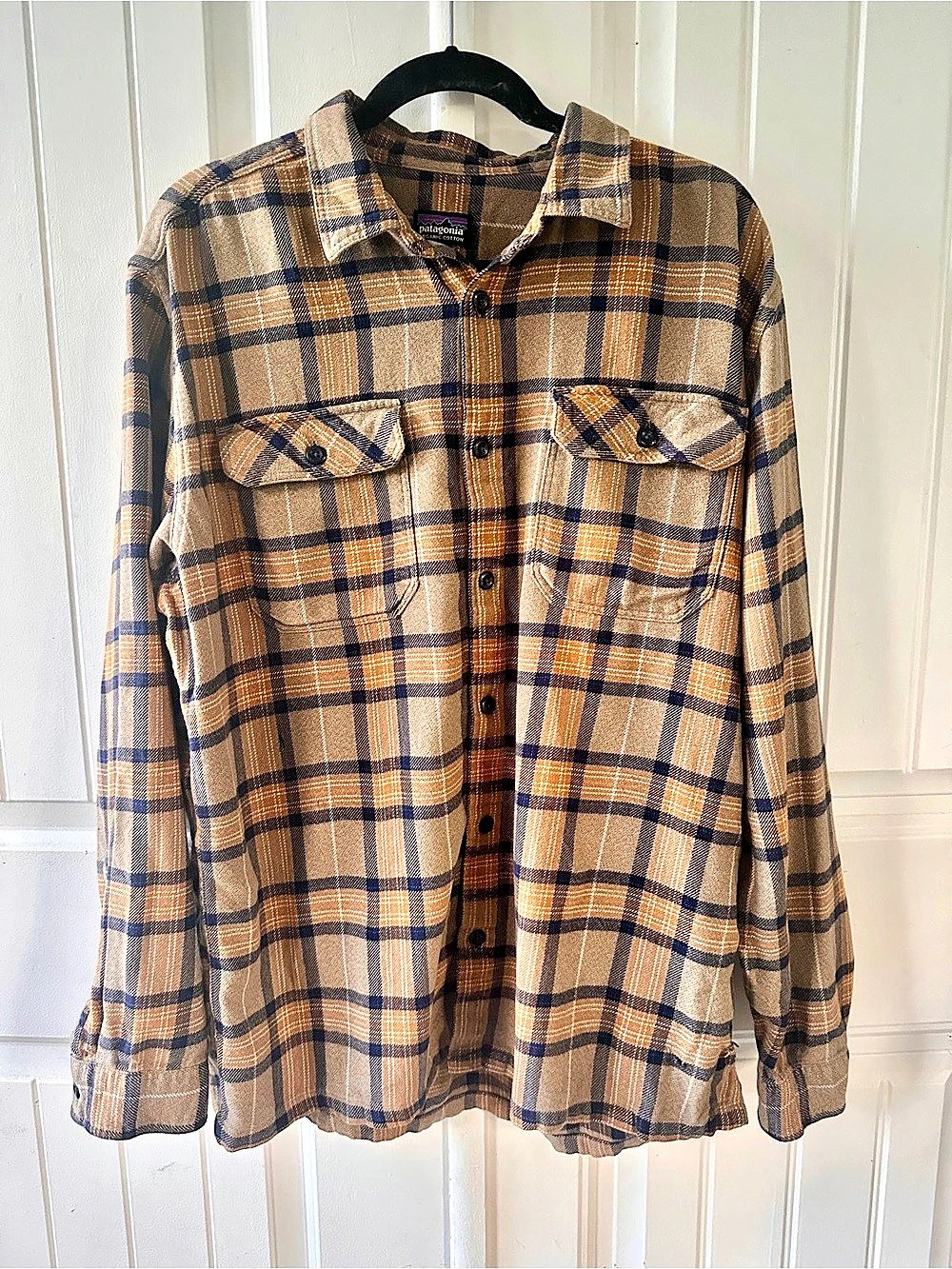 Patagonia Men's Long-Sleeved Organic Cotton Midweight Fjord Flannel Shirt Fjord